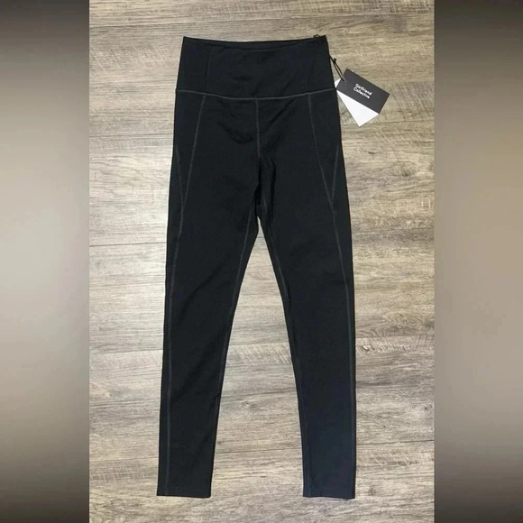 girlfriend collective Pants - Girlfriend Collective High Rise Leggings Women's M Black Stretch Waist